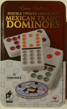 Mexican Train Dominoes Double Twelve 91 Color Dot Cardinal 90 Dominoes N... - £9.19 GBP