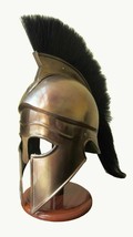 Medieval Greek Corinthian Helmet With Black Plume - £133.64 GBP