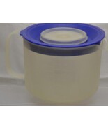 TUPPERWARE 1629E-2 MIX AND STORE CONTAINER 2 QT. WITH LIDS CLEAR BLUE LI... - $383.70 MXN