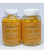 2 X Be Happy Be You Turmeric &amp; Ginger Antioxidant, Anti-Inflammatory, 90... - £37.31 GBP