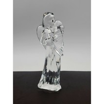 Baccarat Nativity Angel with Harp Figurine Crystal France Signed Discont... - $2,417.82 MXN