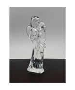 Baccarat Nativity Angel with Harp Figurine Crystal France Signed Discont... - $2,417.82 MXN
