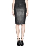 Helmut Lang Stretch Plonge LEATHER Pencil Skirt Black sz 2 - €133,09 EUR