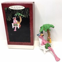 Vintage 1994 Hallmark Keepsake Ornament &quot;In the Pink&quot; Flamingo Christmas Holiday - £7.52 GBP