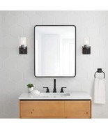 Glacier Bay 24&quot; x 30&quot; Rectangular Matte Black Medicine Cabinet with Mirror - $270.57 CAD