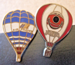 VINTAGE  HOT AIR BALLOON PINS    AIR FRANCE and PSA AIRLINES   LOT OF 2 - £17.77 GBP