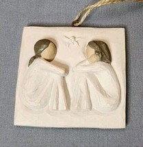 Christmas Ornament Willow Tree Friendship Two Girls Vintage 2001 Xmas Holiday - £11.32 GBP