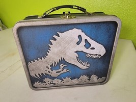 Jurassic World Park Collectible Metal Lunch Box &amp; Blu-ray + DVD + Digita... - $35.75