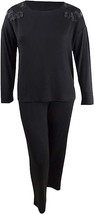 Charter Club Women&#39;s Floral Embroidered Pajama Top (M, Black) - €8,80 EUR