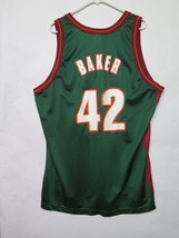 Vtg Seattle Supersonics Vin Baker Basketball Jersey Size 52 Sonics Champion - £129.35 GBP