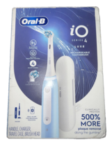 Oral-B iO Series 4 ICY BLUE Luxe Rechargeable Toothbrush NEW - £42.97 GBP