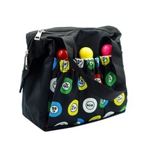 Bingo Dauber Bags With 6 Pockets Black Bingo Tote Bag - £22.18 GBP