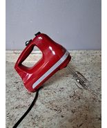 Used Tested KitchenAid KHM512ER 5-Speed Hand Mixer W/Beaters Empire Red - $30.22 CAD
