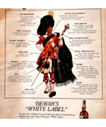 1970 Dewar&#39;s White Label Advertisement Traditional Scottish Kilt Uniform... - $34.16 CAD