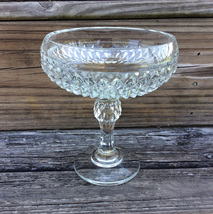 Antique Indiana Glass, Diamond Point Compote - $40.00