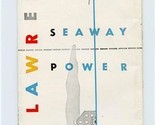 St Lawrence Seaway Power Brochure 1950&#39;s Development Corp &amp; New York Aut... - £21.75 GBP
