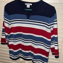 Allison Daley medium petite striped sweater - $17.64