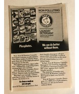 1971 Arm &amp; Hammer Laundry Detergent Vintage Print Ad Advertisement 1970s... - £5.44 GBP