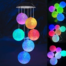 Waterproof Outdoor Decorative Romantic Wind Bell Light for Patio Yard Garden Hom - £30.49 GBP