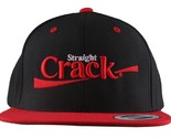 Dissizit Straight Crack Yupoong Wool Blend O/S Cap Black Red Embroidered... - $14.95