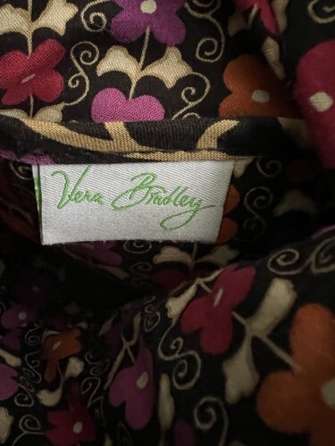 Vera Bradley Midnight Wildflowers Suzani Hipster Crossbody Bag - See Pictures Item image 8