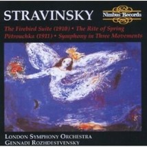 Stravinsky: The Firebird Suite; The Rite of Spring; Pátrouchka; Symphony in Thre - £18.52 GBP