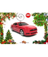 RARE CHRISTMAS ORNAMENT RED BLACK FORD MUSTANG GT 5.0 V8 REAR VIEW MIRRO... - £31.06 GBP