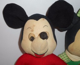 VINTAGE 1976 MICKEY &amp; MINNIE MOUSE CLUB KNICKERBOCKER STUFFED ANIMAL PLU... - £29.19 GBP