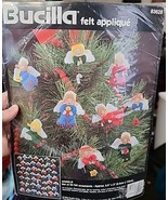 Vtg 1996 Bucilla Christmas Holiday Felt Applique 50 Angel Ornaments 8362... - $27.06 CAD