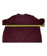 Croft &amp; Barrow Women’s Sweater Maroon / Burgundy 100% Cotton Large - £7.60 GBP