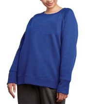 Champion Womens Plus Size Powerblend Fleece Boyfriend Logo Sweatshirt,1X,Blue - £35.01 GBP