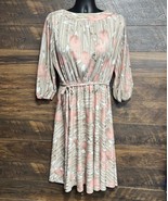 Vgt MCS Ltd NY Women&#39;s Dress 24.5 Flowy Floral USA Mom 70s 80s Cottage Core - $39.80 CAD