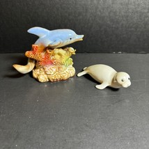 Ceramic Dolphin and Seal Statues [Item 998] - £5.94 GBP