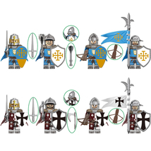 8Pcs Medieval Knights of Jerusalem and Tripoli Minifigures with the War Horse - £18.11 GBP - £25.99 GBP