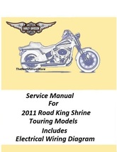 2011 Harley Davidson Road King Shrine Touring Models Service Manual - $25.95