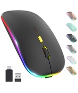 Upgrade Led Wireless Mouse, Slim Silent Mouse 2.4G Portable Mobile Optic... - £13.36 GBP