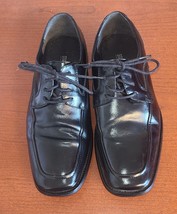 STACY ADAMS Men&#39;s Sz. 8W Dress Shoes Forrest Black Leather Lace-up - £10.37 GBP