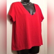 Women Extra touch 1X red blouse - £4.31 GBP