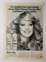 1976 Wella Balsam Shampoo Farrah Fawcett Magazine Ad  - £9.45 GBP