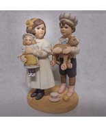 Jan Hagara Billy and Brenna Porcelain Figurine with Toys D21001 1989 - $19.95