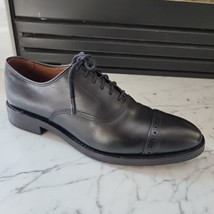 Allen Edmonds fifth avenue Men&#39;s Leather Cap-Toe Oxfords size 8 D Black 5710 - £136.28 GBP