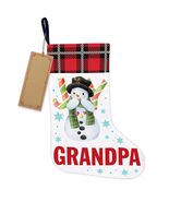 TSUYAWU Grandpa Christmas Stocking Xmas Decoration 18x12 Inch Fireplace - $169.14 MXN