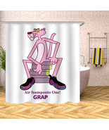 Pink Panther Waterproof Shower Curtain Sets Polyester Bathroom Decor Cur... - £13.27 GBP+