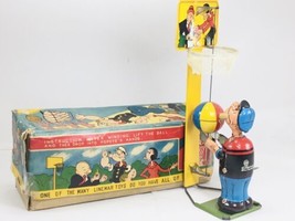 1950&#39;S Line Mar Popeye The Basketball Player With “Original Box” - £1,537.94 GBP