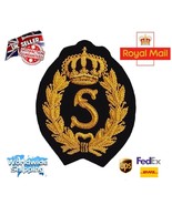 Bullion Embroidered Ralph Alphabet &quot;S&quot; Red Crown Blazer &quot;Handmade&quot;Bullio... - $32.79 CAD