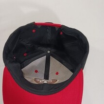 MLB San Francisco 49ers Men's Black/Red Snapback Baseball Cap Hat image 9