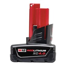 Milwaukee Genuine 48-11-2440 New M12 12v Red Lithium XC 4.0 Ah Battery - $64.61