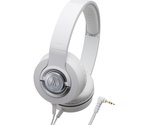 Audio Technica Solid Bass ATH-WS33X Closed-back Dynamic Headphones, White - £43.60 GBP