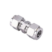 1Pc 1/8&quot; 1/4&quot; 3/8&quot; 1/2&quot; Equal OD Straight Through Ferrule Pipe Tube Connector - £3.44 GBP+
