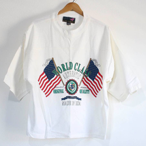 Vintage World Class Active Crop Top T Shirt XL - $27.09